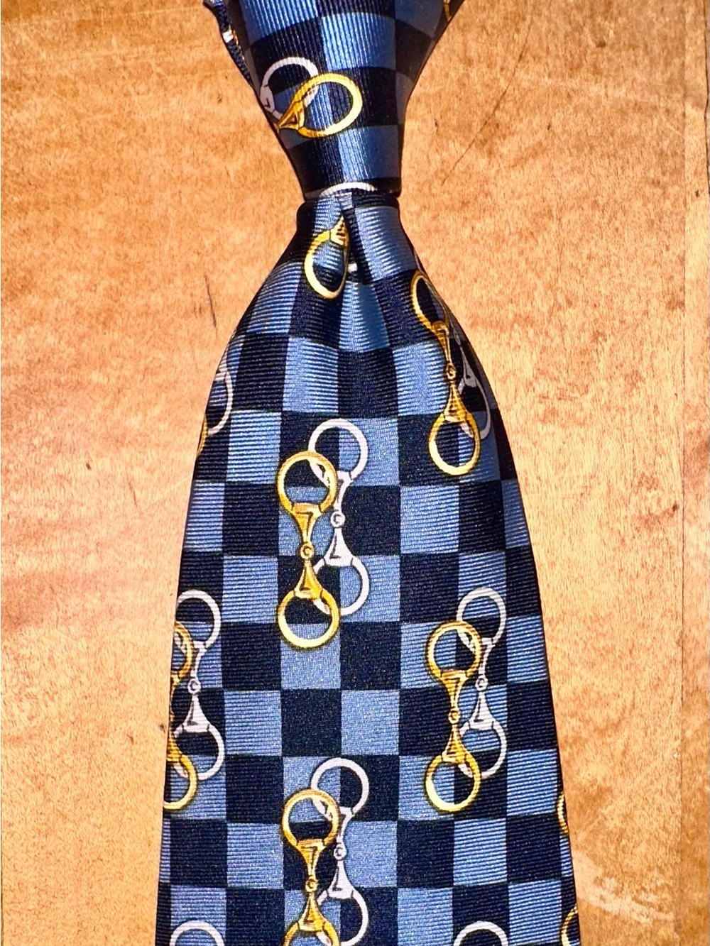 Gucci Paolo Gucci tie necktie Cravatte 70s couture equestrian vintage like new